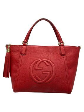 Gucci Handbag Soho Red Leather
